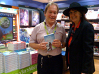 Mary visiting bookshops in Dublin